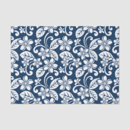 PLUMERIA (NAVY BLUE) SEIDENPAPIER