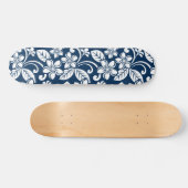PLUMERIA (NAVY BLUE) SKATEBOARD (Horizontal)