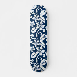 PLUMERIA (NAVY BLUE) SKATEBOARD