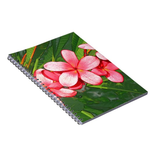 Plumeria Notizblock (Rechte Seite)