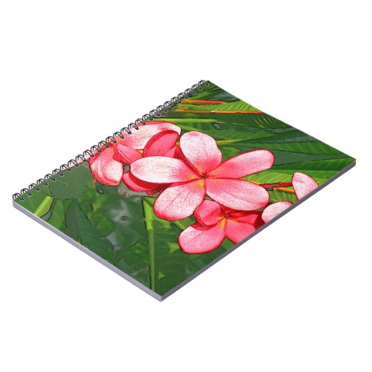 Plumeria Notizblock (Linke Seite)