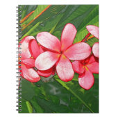 Plumeria Notizblock (Vorderseite)
