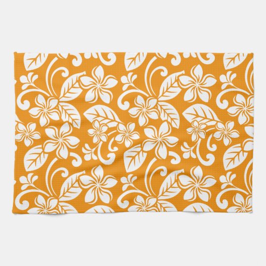 PLUMERIA (ORANGE) GESCHIRRTUCH (Horizontal)