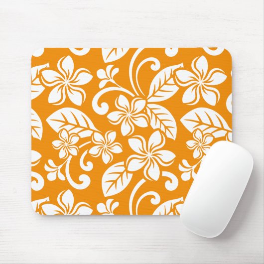 PLUMERIA (ORANGE) MOUSEPAD (Mit Mouse)