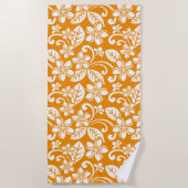 PLUMERIA (ORANGE) STRANDTUCH (Vorderseite)