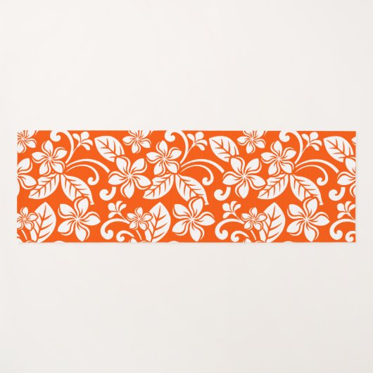 PLUMERIA (ORANGE) YOGAMATTE (Vorderseite (Horizontal))