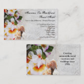 Plumeria Orchid Lei Business Cards Visitenkarte (Vorne/Hinten)