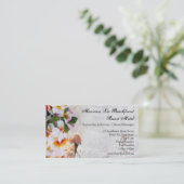 Plumeria Orchid Lei Business Cards Visitenkarte (Stehend Vorderseite)
