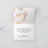 Plumeria Orchid Lei in Sand Beach Vielen Dank Dankeskarte (Innenseite)