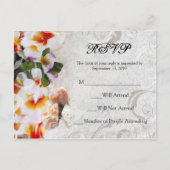 Plumeria Orchid Lei - Sand Beach UAWG Postkarte (Vorderseite)
