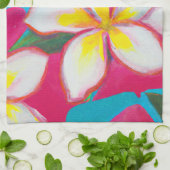Plumeria Party Hawaii art Geschirrtuch (Gefaltet)