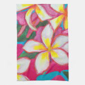 Plumeria Party Hawaii art Geschirrtuch (Vertikal)