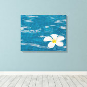 Plumeria Pool WrackCanvas Art Leinwanddruck (Insitu (Holzboden))