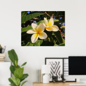 Plumeria Poster (Heimbüro)