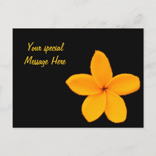 Plumeria Postkarte (Vorderseite)