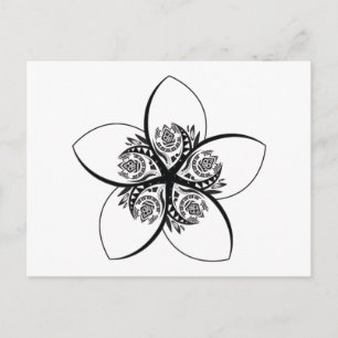 Plumeria Postkarte