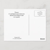 Plumeria Postkarte (Rückseite)