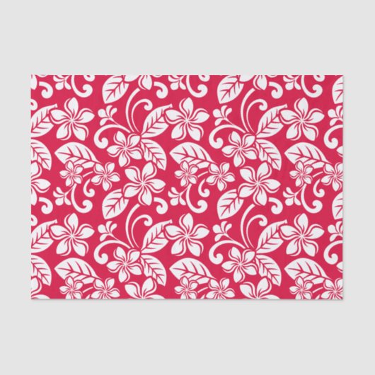 PLUMERIA (ROT) SEIDENPAPIER (Vorderseite)