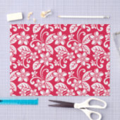 PLUMERIA (ROT) SEIDENPAPIER (Handwerk)