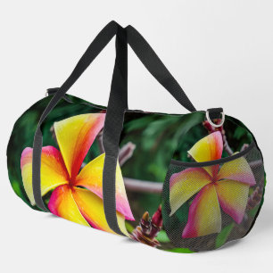 Plumeria rubra duffle bag