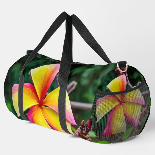 Plumeria rubra duffle bag (Rechte Ecke)
