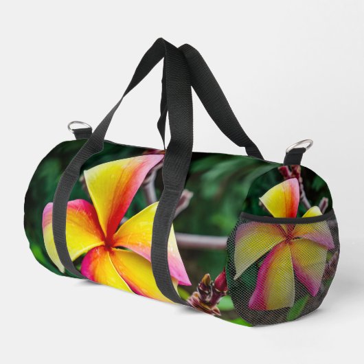 Plumeria rubra duffle bag (Rechte Ecke)