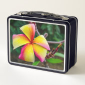 Plumeria rubra metall brotdose (Rückseite)