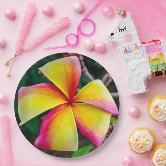 Plumeria rubra pappteller (Party)