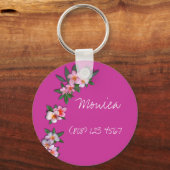 Plumeria Schlüsselanhänger (Vorderseite)