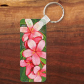 Plumeria Schlüsselanhänger (Rückseite)