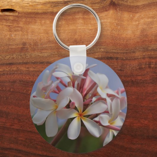 Plumeria Schlüsselanhänger (Vorderseite)