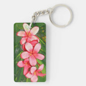 Plumeria Schlüsselanhänger (Rückseite)