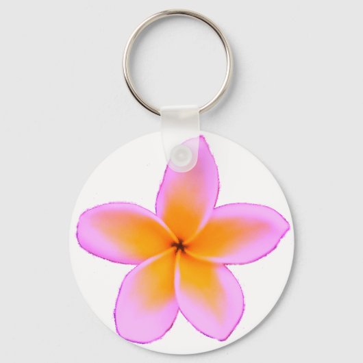 Plumeria Schlüsselanhänger (Vorderseite)