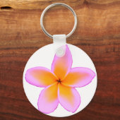 Plumeria Schlüsselanhänger (Vorderseite)