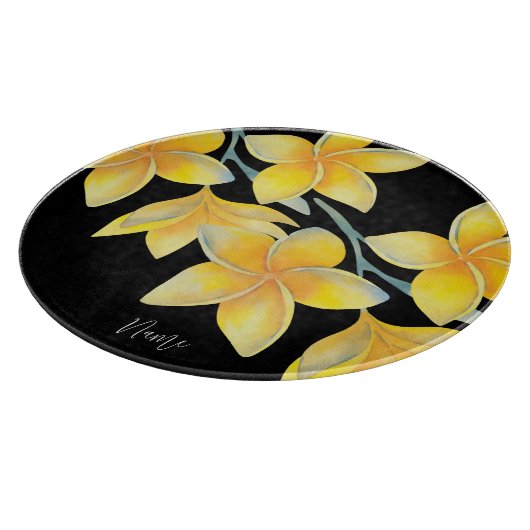 Plumeria Schneidebrett (Ecke)