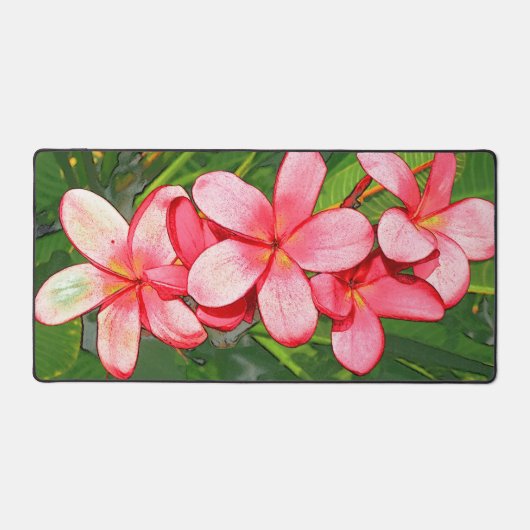 Plumeria Schreibtischunterlage (Vorderseite)