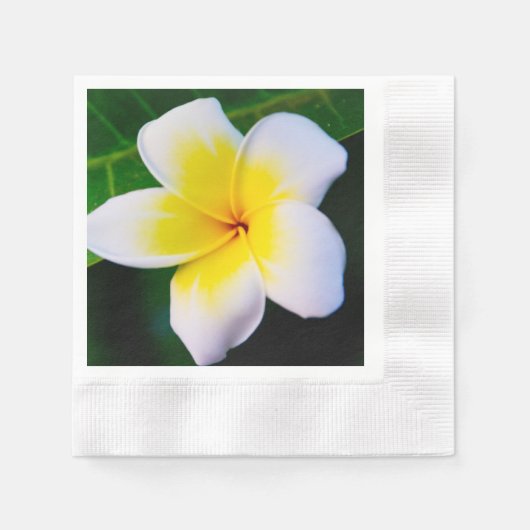 Plumeria Serviette (Vorderseite)
