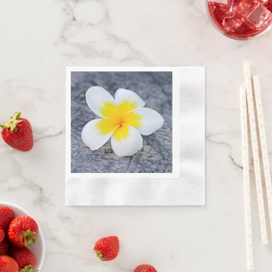 Plumeria Serviette (Beispiel)