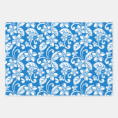 PLUMERIA (SKY BLAUE) - PAPIERSHEETS AUF DER INSEL GESCHENKPAPIER SET (Vorderseite 2)