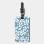 ?PLUMERIA (SLATE BLAUE) GEPÄCKANHÄNGER (Vorderseite vertikal)