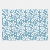 PLUMERIA (SLATE BLAUE) GESCHENKPAPIER SET (Vorderseite 3)