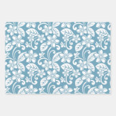PLUMERIA (SLATE BLAUE) GESCHENKPAPIER SET (Vorderseite)