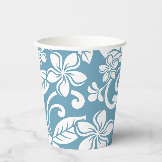 PLUMERIA (SLATE BLAUE) PAPPBECHER (Vorderseite)