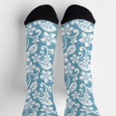 PLUMERIA (SLATE BLAUE) SOCKEN (Oben)