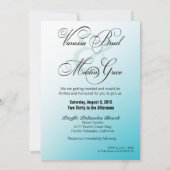 Plumeria Starfish Beach Tropical Wedding Einladung (Rückseite)