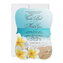 Plumeria Starfish Beach Tropical Wedding