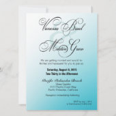 Plumeria Starfish Beach Tropical Wedding Einladung (Rückseite)