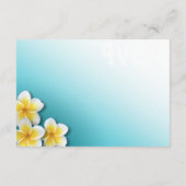 Plumeria Starfish Tropical Beach UAWG RSVP Karte (Rückseite)
