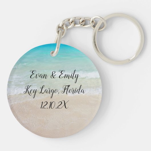 Plumeria Starfish Vielen Dank Gast Gefallen Schlüsselanhänger (Rückseite)