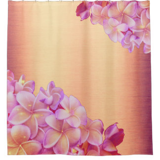 Plumeria Sunset Duschvorhang
